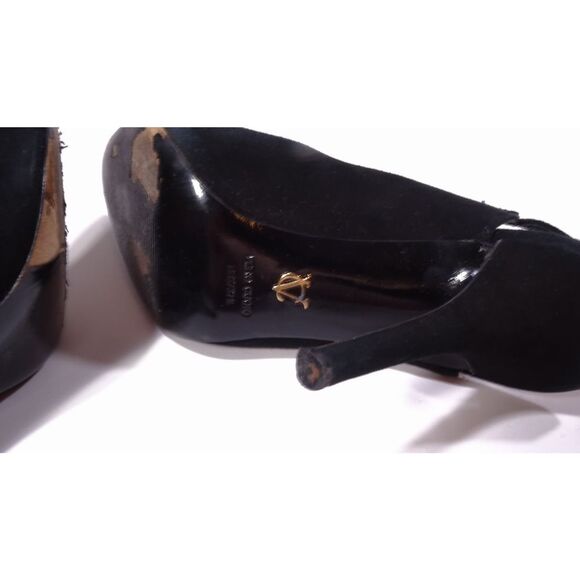 Vince Camuto Signature Amalfi Ankle Strap Booties Boots Sz 7.5 black - Picture 8 of 13